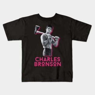 Charles bronson\\retro fan art Kids T-Shirt